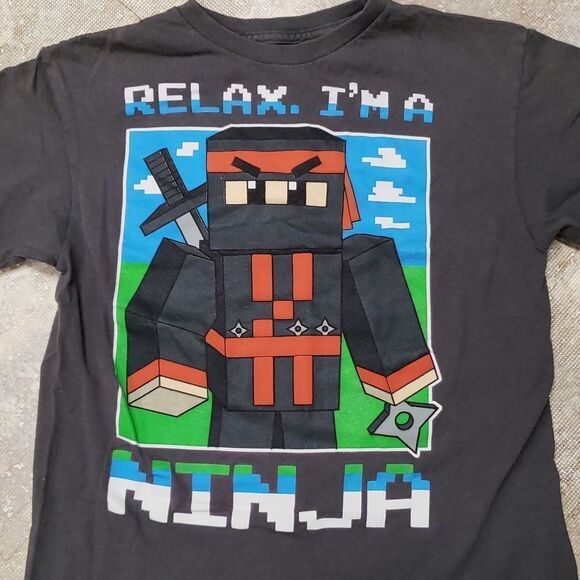 FIFTH SUN RELAX IM A NINJA TEE SIZE M 10-12 - Picture 2 of 5